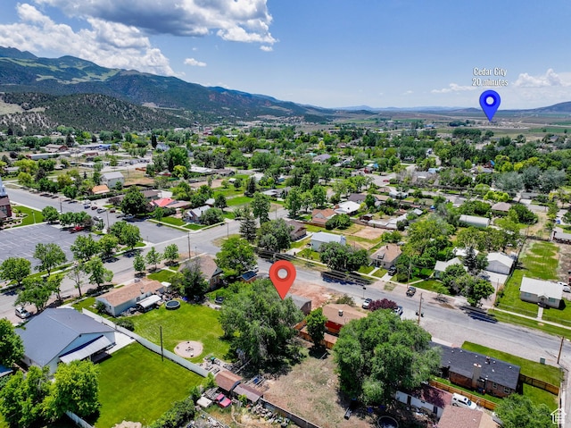30 N 100 W, Parowan, UT 84761 - aerial view of residential area featuring mountains