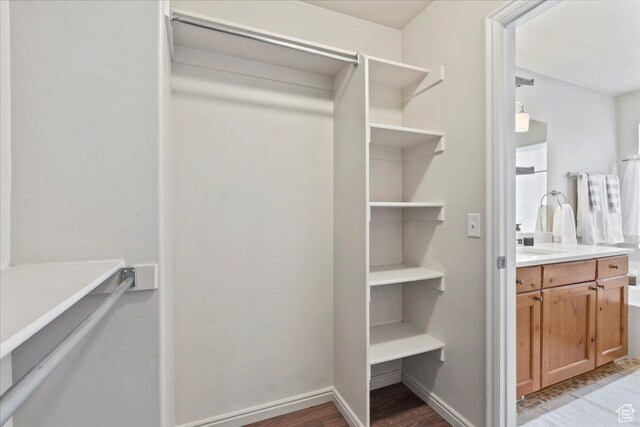 2167 E Eagle Chase Dr, Draper Ut Cnty, UT 84020 - spacious closet featuring light wood finished floors