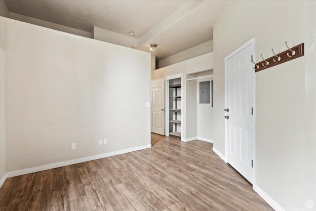 2167 E Eagle Chase Dr, Draper Ut Cnty, UT 84020 - empty room featuring wood finished floors, baseboards, and electric panel