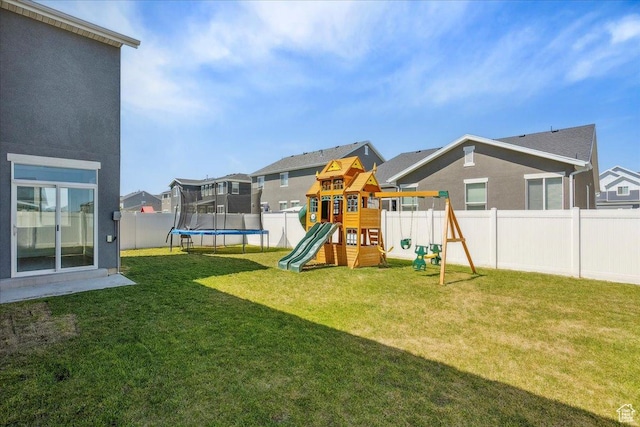 3278 S Boots Way, Syracuse, UT 84075 - view of play area with a trampoline and a residential view