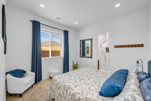 1226 W Province Way, St George, UT 84770 - bedroom featuring recessed lighting and ensuite bathroom
