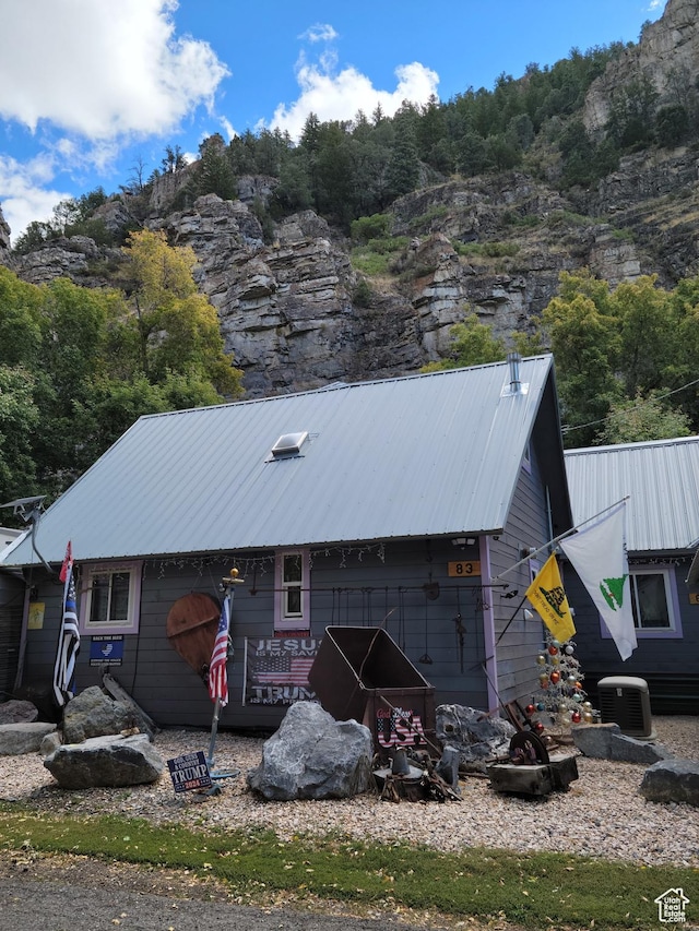 83 E Miners St, Ophir, UT 84071 - view of outdoor structure with central AC unit