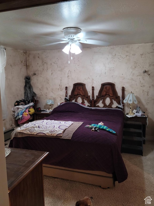 83 E Miners St, Ophir, UT 84071 - bedroom featuring ceiling fan and carpet flooring