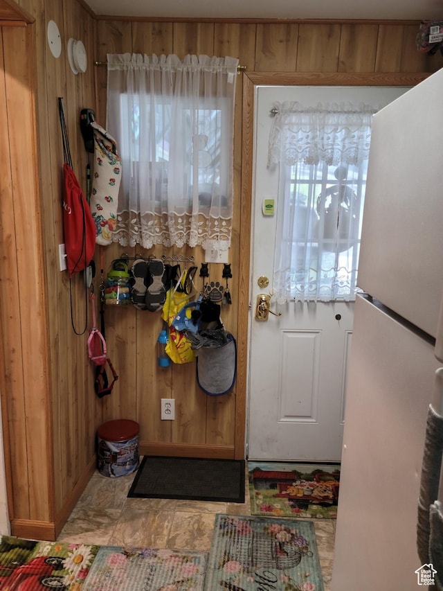 83 E Miners St, Ophir, UT 84071 - doorway to outside with wood walls