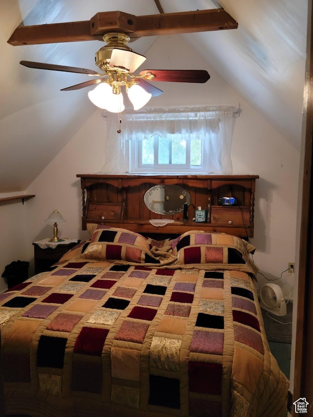 83 E Miners St, Ophir, UT 84071 - bedroom with vaulted ceiling