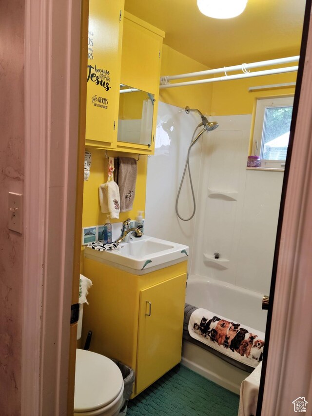 83 E Miners St, Ophir, UT 84071 - bathroom with vanity and bathtub / shower combination
