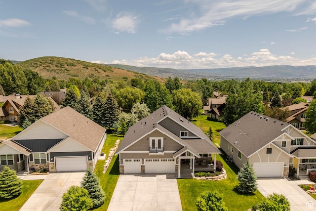 1232 Canyon Rd, Midway, UT 84049 - aerial view of residential area with mountains