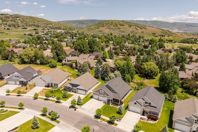 1232 Canyon Rd, Midway, UT 84049 - aerial view of residential area with a mountainous background