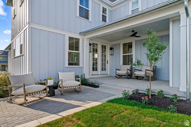 11214 S Easy Bee Rd, South Jordan, UT 84009 - view of patio / terrace featuring ceiling fan