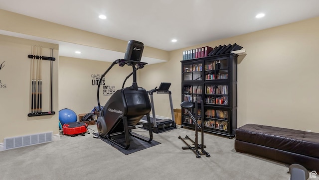 336 S 1400 W, Farmington, UT 84025 - exercise room featuring carpet flooring, recessed lighting, and baseboards