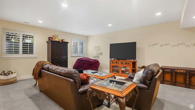 336 S 1400 W, Farmington, UT 84025 - living area with carpet flooring, recessed lighting, and baseboards