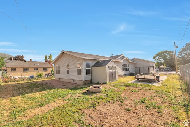 783 S 100 W, Payson, UT 84651 - back of property with an outdoor fire pit and crawl space