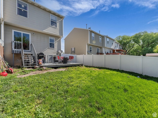 1177 W Dun Robin Ct, Salt Lake City, UT 84123 - back of property featuring a deck