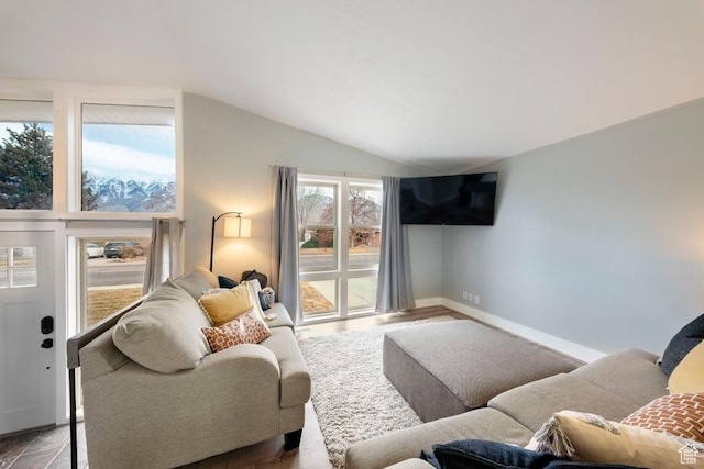 1532 S 200 E, Orem, UT 84058 - living area with vaulted ceiling and baseboards