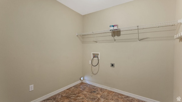 13764 S Rosie Ln, Herriman, UT 84096 - laundry area featuring washer hookup, hookup for an electric dryer, and baseboards