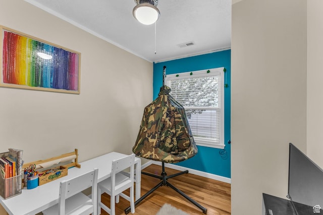 954 E 300 S, Provo, UT 84606 - home office with wood finished floors, ornamental molding, and baseboards
