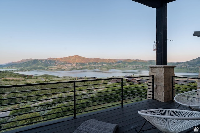 11103 N Shoreline Dr Unit # 3, Hideout, UT 84036 - balcony with a water and mountain view