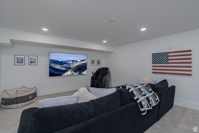 11103 N Shoreline Dr Unit # 3, Hideout, UT 84036 - carpeted living room featuring baseboards and recessed lighting