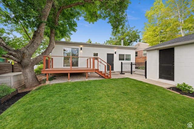 2524 E Redondo Ave, Salt Lake City, UT 84108 - rear view of house featuring a wooden deck