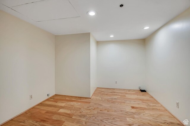 48 W 300 S Unit 1803N, Salt Lake City, UT 84101 - washroom featuring wood finished floors and recessed lighting