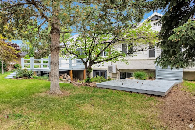 2101 W 325 S, Mapleton, UT 84664 - view of green lawn featuring a deck