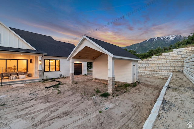 1366 S 370 E, Salem, UT 84653 - back of property with a mountain view and board and batten siding