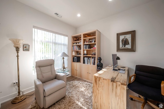 3610 S 805 E Unit 233, Millcreek, UT 84106 - office with light wood-type flooring, baseboards, and recessed lighting