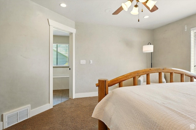 674 S 150 W, Hyde Park, UT 84318 - carpeted bedroom with recessed lighting, ceiling fan, and baseboards