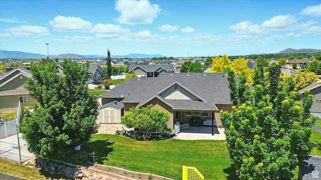 674 S 150 W, Hyde Park, UT 84318 - aerial view of residential area featuring mountains