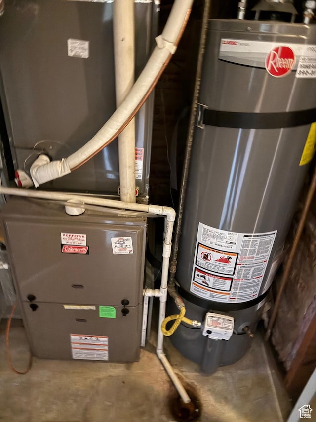 5253 S 2150 W, Roy, UT 84067 - utilities featuring strapped water heater and heating unit