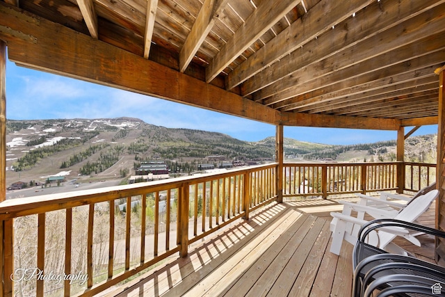 332 W Pinehurst Dr, Brian Head, UT 84719 - deck with a mountain view