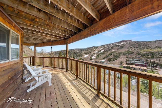 332 W Pinehurst Dr, Brian Head, UT 84719 - deck featuring a mountain view