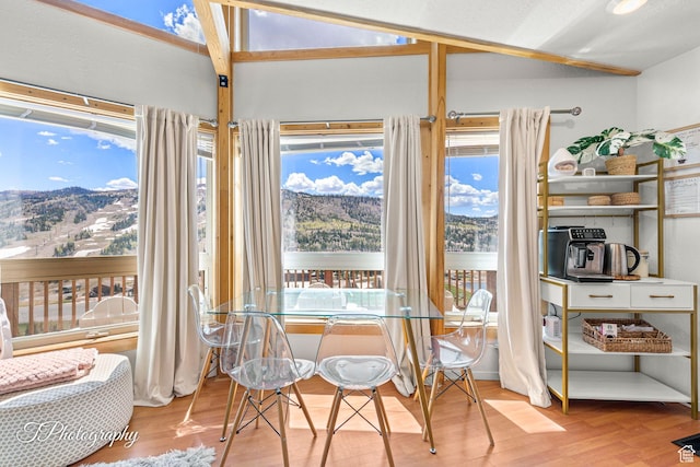 332 W Pinehurst Dr, Brian Head, UT 84719 - dining area featuring wood finished floors and healthy amount of natural light