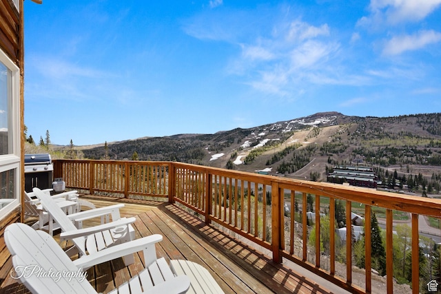 332 W Pinehurst Dr, Brian Head, UT 84719 - deck featuring a mountain view