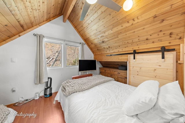 332 W Pinehurst Dr, Brian Head, UT 84719 - bedroom featuring wood finished floors and wood ceiling