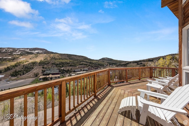 332 W Pinehurst Dr, Brian Head, UT 84719 - deck featuring a mountain view