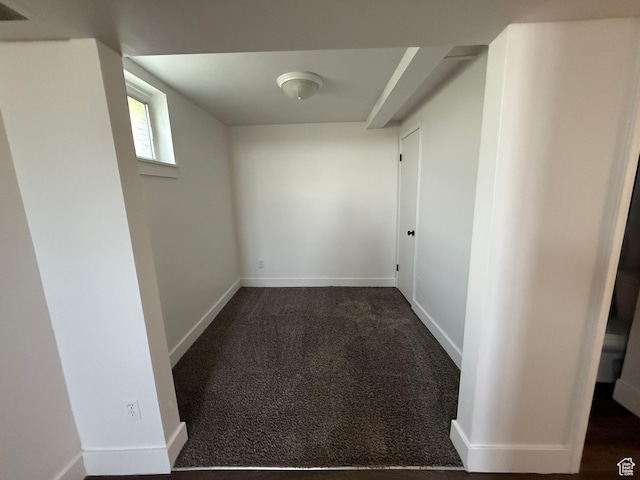 2168 S Harrison Blvd, Ogden, UT 84401 - basement with baseboards and dark colored carpet