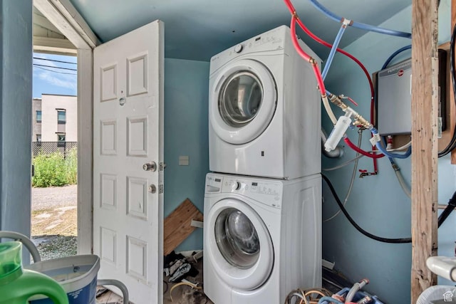 160 E 230 N, Tooele, UT 84074 - laundry area with estacked washer and dryer