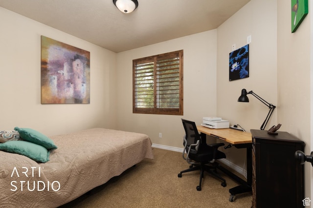 2565 N Sunset Vw Unit 14, Lehi, UT 84043 - bedroom with carpet flooring, baseboards, and an office area