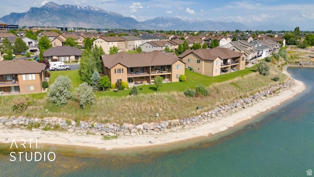 2565 N Sunset Vw Unit 14, Lehi, UT 84043 - aerial view of residential area with a water and mountain view