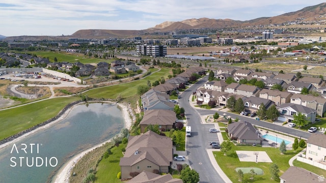 2565 N Sunset Vw Unit 14, Lehi, UT 84043 - view of property location featuring a water and mountain view, nearby suburban area, and a local golf course