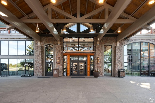 3000 Canyons Resort Dr Unit 4309, Park City, UT 84098 - entrance to property featuring french doors and stone siding