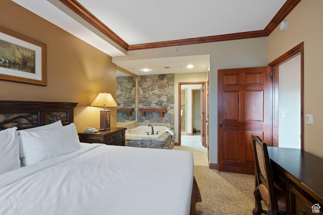 3000 Canyons Resort Dr Unit 4309, Park City, UT 84098 - bedroom with crown molding, light colored carpet, and baseboards