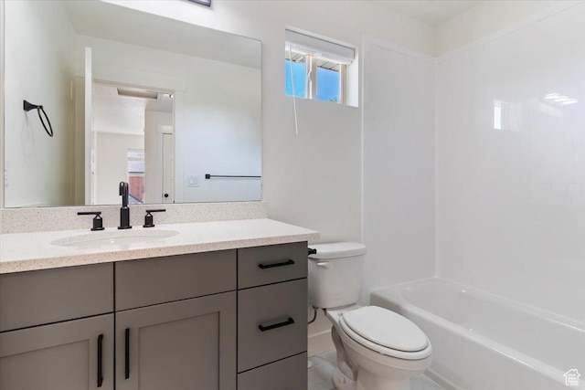 874 Cahoon St, Ogden, UT 84401 - bathroom with toilet, vanity, and shower / bathtub combination