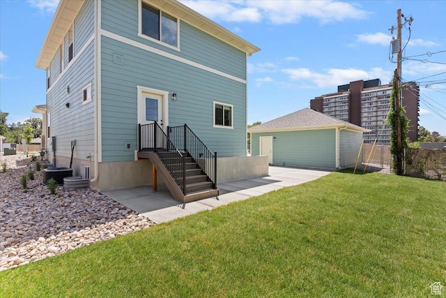 874 Cahoon St, Ogden, UT 84401 - rear view of house featuring a patio area and central AC unit