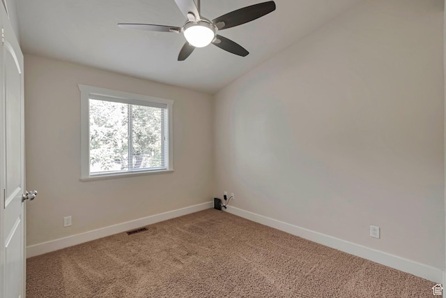 222 E 905 N, Orem, UT 84057 - empty room with carpet floors, baseboards, ceiling fan, and vaulted ceiling