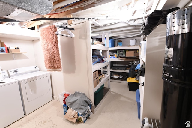 145 E 100 S, Farmington, UT 84025 - unfinished basement with washer and clothes dryer