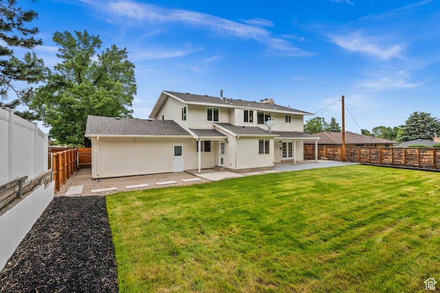 7585 S 3500 E, Salt Lake City, UT 84121 - rear view of house with a patio area