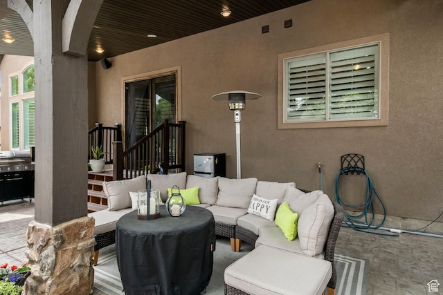 2908 W Bison Ridge Rd, South Jordan, UT 84095 - view of patio / terrace featuring an outdoor hangout area