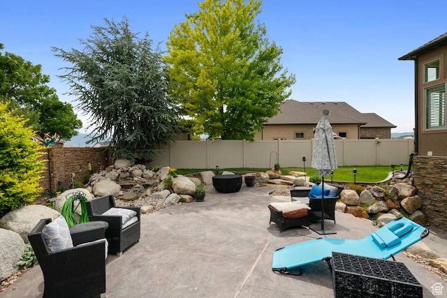 2908 W Bison Ridge Rd, South Jordan, UT 84095 - fenced backyard featuring a patio area